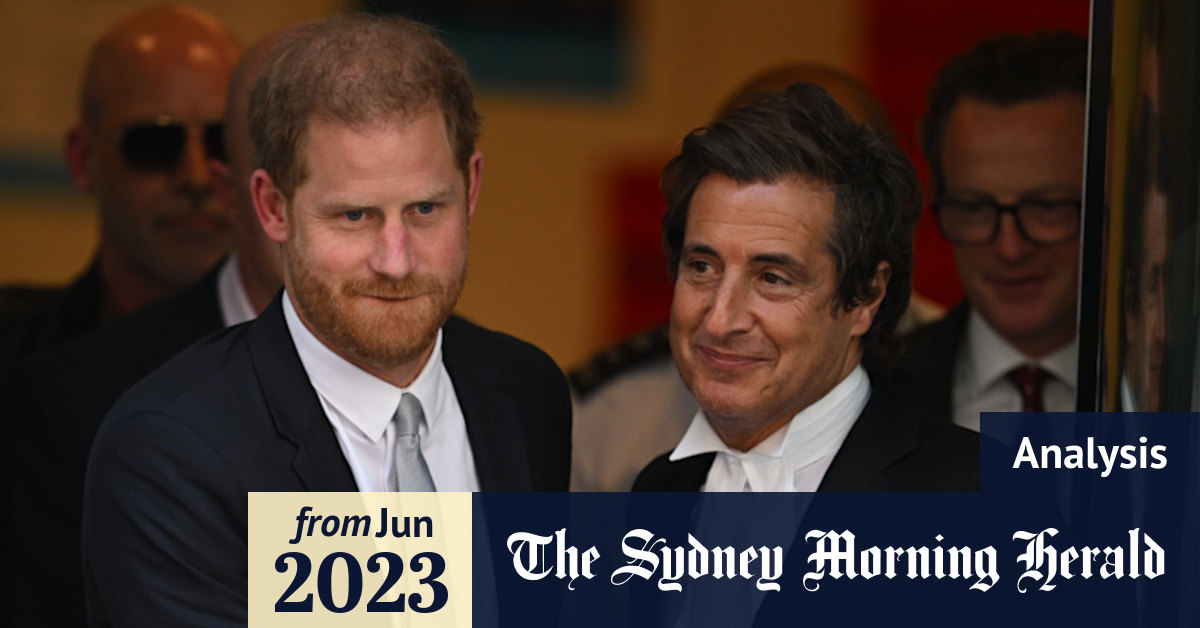 Prince HarryDaily Mirror case Royal falls apart on the stand giving